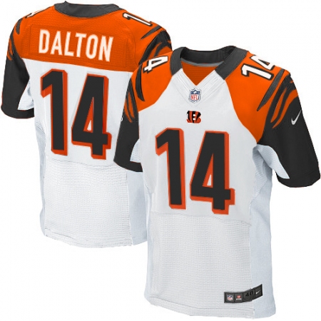 Men's Nike Cincinnati Bengals #14 Andy Dalton Elite White NFL Jersey