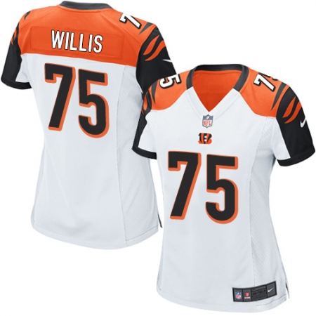 Women's Nike Cincinnati Bengals #75 Jordan Willis Game White NFL Jersey