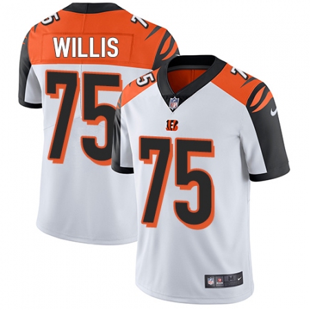 Youth Nike Cincinnati Bengals #75 Jordan Willis White Vapor Untouchable Limited Player NFL Jersey
