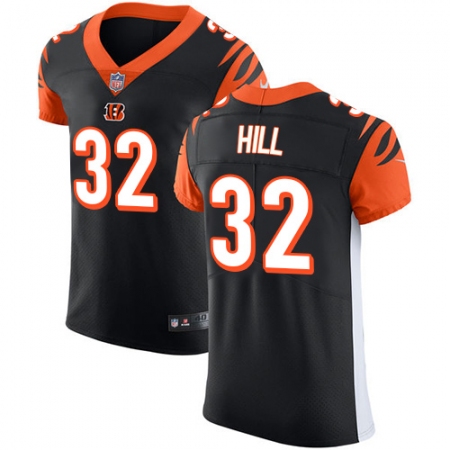 Men's Nike Cincinnati Bengals #32 Jeremy Hill Black Team Color Vapor Untouchable Elite Player NFL Jersey