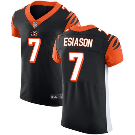 Men's Nike Cincinnati Bengals #7 Boomer Esiason Black Team Color Vapor Untouchable Elite Player NFL Jersey
