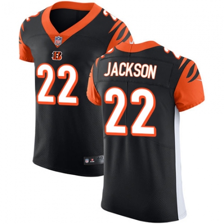 Men's Nike Cincinnati Bengals #22 William Jackson Black Team Color Vapor Untouchable Elite Player NFL Jersey