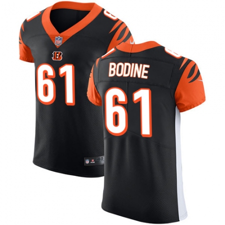 Men's Nike Cincinnati Bengals #61 Russell Bodine Black Team Color Vapor Untouchable Elite Player NFL Jersey