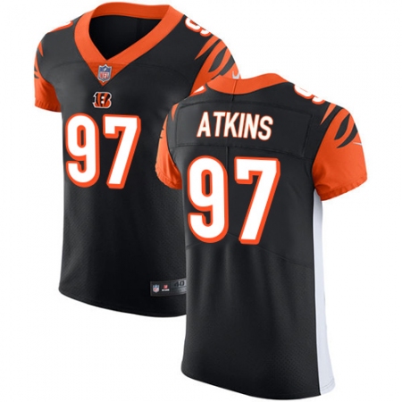 Men's Nike Cincinnati Bengals #97 Geno Atkins Black Team Color Vapor Untouchable Elite Player NFL Jersey