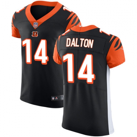 Men's Nike Cincinnati Bengals #14 Andy Dalton Black Team Color Vapor Untouchable Elite Player NFL Jersey