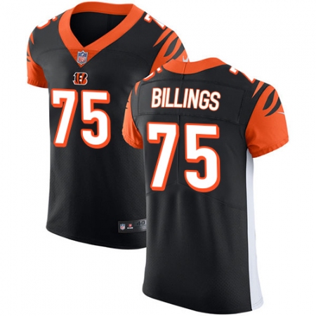 Men's Nike Cincinnati Bengals #75 Andrew Billings Black Team Color Vapor Untouchable Elite Player NFL Jersey