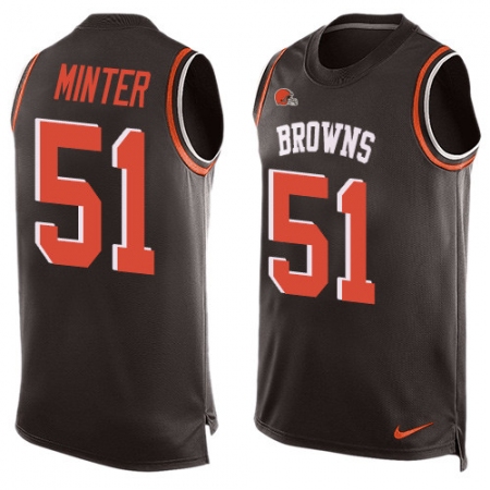Men's Nike Cincinnati Bengals #51 Kevin Minter Limited Black Player Name & Number Tank Top NFL Jersey