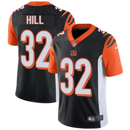 Men's Nike Cincinnati Bengals #32 Jeremy Hill Vapor Untouchable Limited Black Team Color NFL Jersey