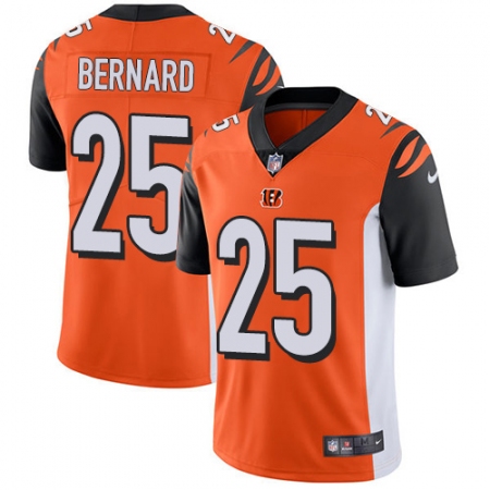 Men's Nike Cincinnati Bengals #25 Giovani Bernard Vapor Untouchable Limited Orange Alternate NFL Jersey