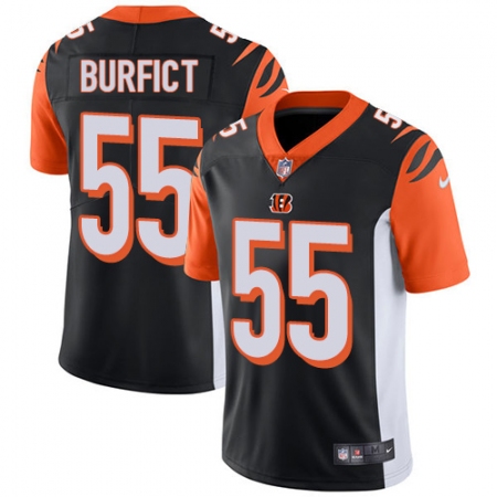 Men's Nike Cincinnati Bengals #55 Vontaze Burfict Vapor Untouchable Limited Black Team Color NFL Jersey