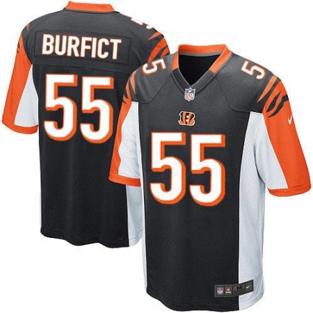 Men's Nike Cincinnati Bengals #55 Vontaze Burfict Game Black Team Color NFL Jersey