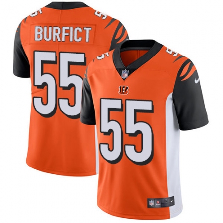 Youth Nike Cincinnati Bengals #55 Vontaze Burfict Elite Orange Alternate NFL Jersey