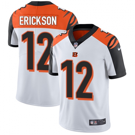 Men's Nike Cincinnati Bengals #12 Alex Erickson White Vapor Untouchable Limited Player NFL Jersey