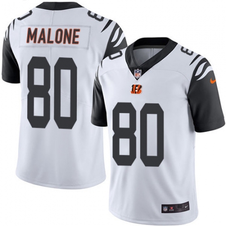Men's Nike Cincinnati Bengals #80 Josh Malone Elite White Rush Vapor Untouchable NFL Jersey