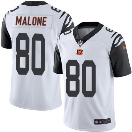 Men's Nike Cincinnati Bengals #80 Josh Malone Limited White Rush Vapor Untouchable NFL Jersey