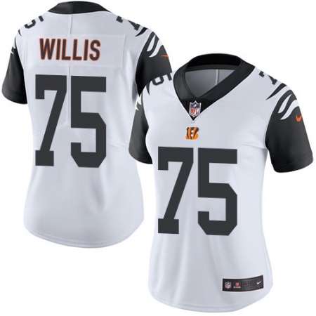 Women's Nike Cincinnati Bengals #99 Jordan Willis Limited White Rush Vapor Untouchable NFL Jersey