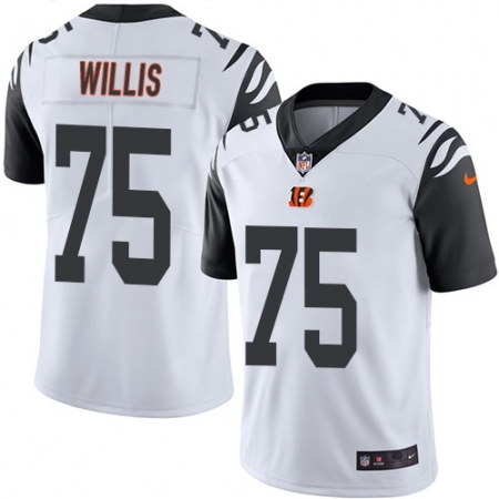Men's Nike Cincinnati Bengals #99 Jordan Willis Elite White Rush Vapor Untouchable NFL Jersey