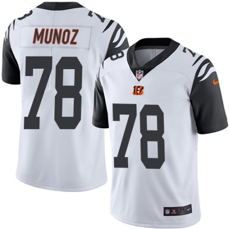 Men's Nike Cincinnati Bengals #78 Anthony Munoz Limited White Rush Vapor Untouchable NFL Jersey
