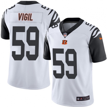 Youth Nike Cincinnati Bengals #59 Nick Vigil Limited White Rush Vapor Untouchable NFL Jersey