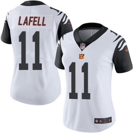 Women's Nike Cincinnati Bengals #11 Brandon LaFell Limited White Rush Vapor Untouchable NFL Jersey