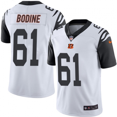Men's Nike Cincinnati Bengals #61 Russell Bodine Elite White Rush Vapor Untouchable NFL Jersey