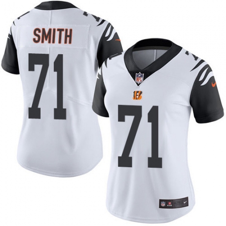 Women's Nike Cincinnati Bengals #71 Andre Smith Limited White Rush Vapor Untouchable NFL Jersey