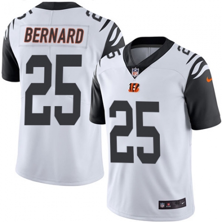 Men's Nike Cincinnati Bengals #25 Giovani Bernard Elite White Rush Vapor Untouchable NFL Jersey