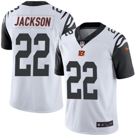 Men's Nike Cincinnati Bengals #22 William Jackson Elite White Rush Vapor Untouchable NFL Jersey
