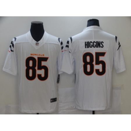 Men's Cincinnati Bengals #85 Tee Higgins Nike White Vapor Limited Jersey