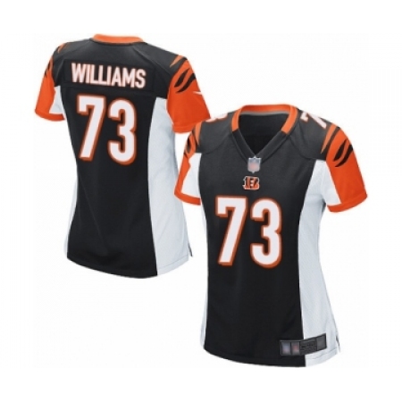 Women's Cincinnati Bengals #73 Jonah Williams Game Black Team Color Football Jersey