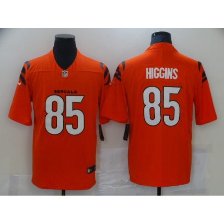 Men's Cincinnati Bengals #85 Tee Higgins Nike Orange Vapor Limited Jersey