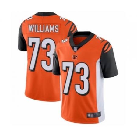 Men's Cincinnati Bengals #73 Jonah Williams Orange Alternate Vapor Untouchable Limited Player Football Jersey