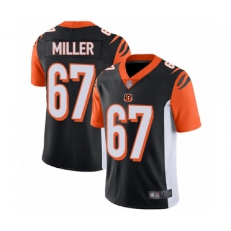 Men's Cincinnati Bengals #67 John Miller Black Team Color Vapor Untouchable Limited Player Football Jersey