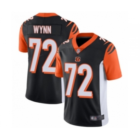 Men's Cincinnati Bengals #72 Kerry Wynn Black Team Color Vapor Untouchable Limited Player Football Jersey