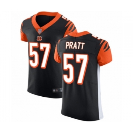 Men's Cincinnati Bengals #57 Germaine Pratt Black Team Color Vapor Untouchable Elite Player Football Jersey