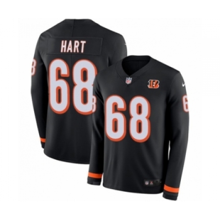Men's Nike Cincinnati Bengals #68 Bobby Hart Limited Black Therma Long Sleeve NFL Jersey